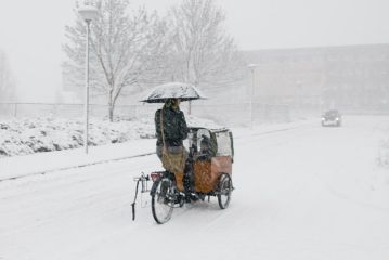 sotto la neve bici